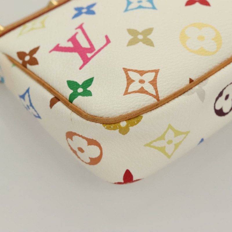 【日本直送】LOUIS VUITTON 多色 Pochette Accessoires 手拿包 白色 M92649 LV 授權 127635V-15