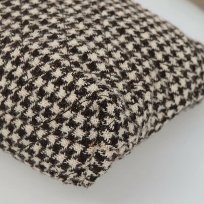 【日本直送】香奈兒 Matelasse 單肩包 羊毛 灰色 金 CC 正品 127587V-14