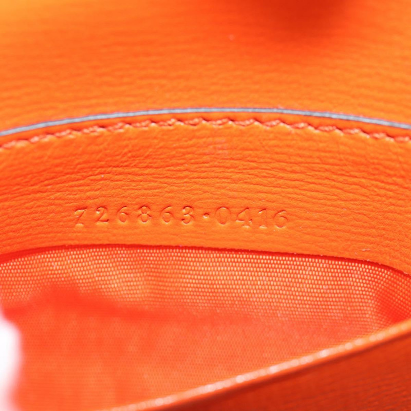 【日本直送】GUCCI Sherry Line 單肩包 皮革 橙紅色 海軍藍 726863 正品 127887M-10