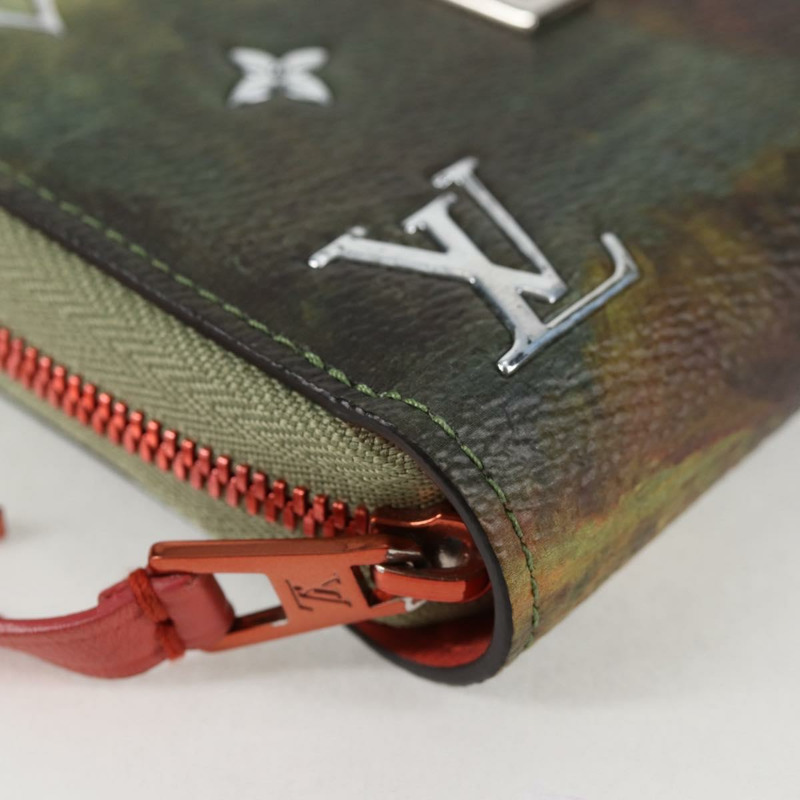 【日本直送】路易威登大師系列達文西 Zippy 錢包綠色 M64606 正品 127707M-13