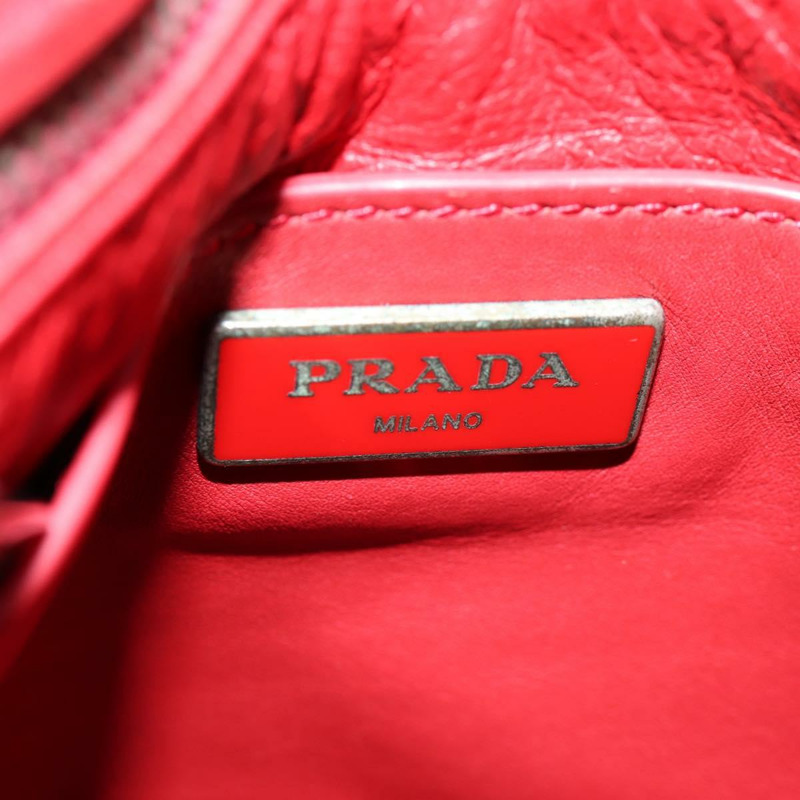 【日本直送】PRADA 肩背包 皮革 藍色 銀色 正品 127875V-19