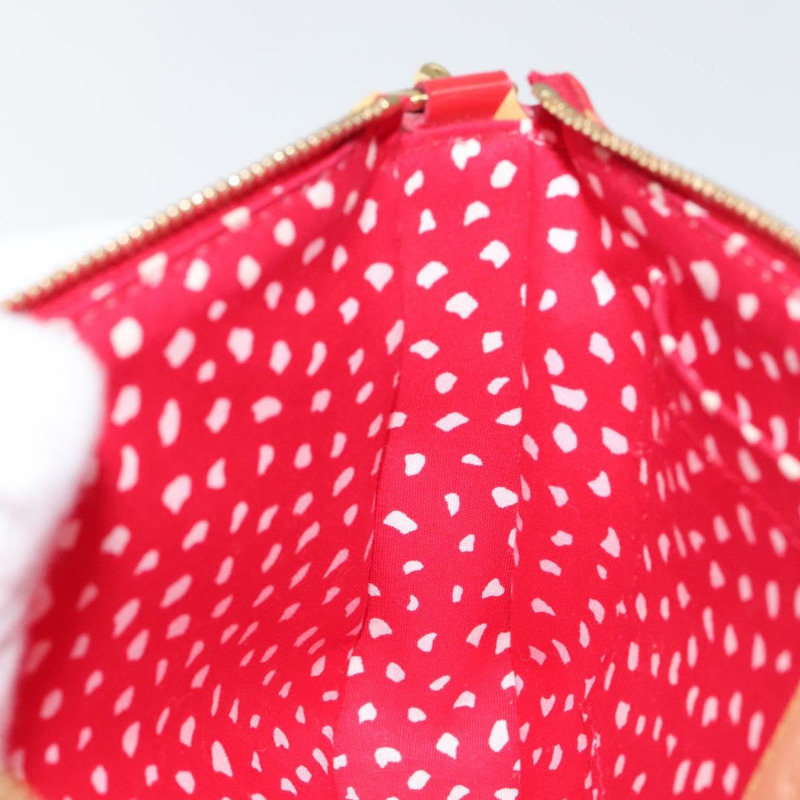 【日本直送】路易威登 Vernis Yayoi Kusama 手拿包配件紅色 M91428 正品 129988V-20