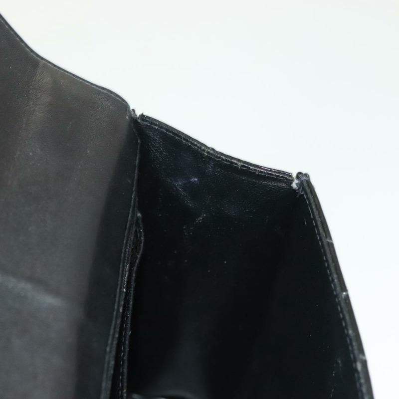 【日本直送】香奈兒 Matelasse COCO 標誌鏈條手提包漆面黑銀色 CC 正品 130042V-21