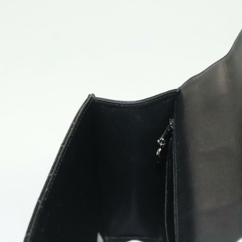 【日本直送】香奈兒 Matelasse COCO 標誌鏈條手提包漆面黑銀色 CC 正品 130042V-23