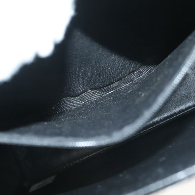 【日本直送】香奈兒 Matelasse COCO 標誌鏈條手提包漆面黑銀色 CC 正品 130042V-25