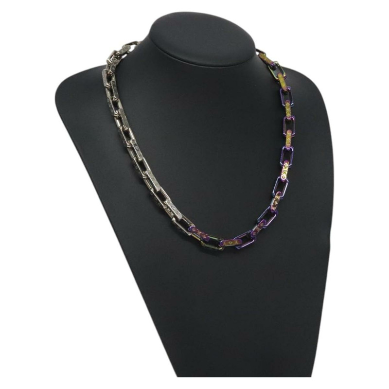 【日本直送】LOUIS VUITTON 字母項鍊 金屬 彩虹色 M69449 正品 130074-0