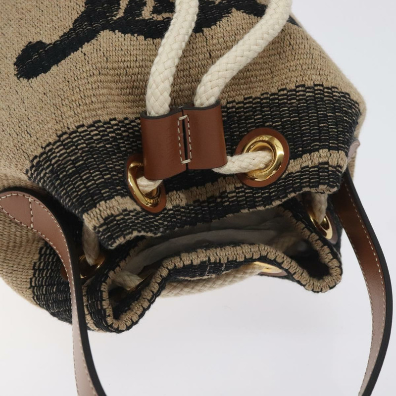 【日本直送】CELINE 肩背包 拉菲草 米色 正品 125820M-5