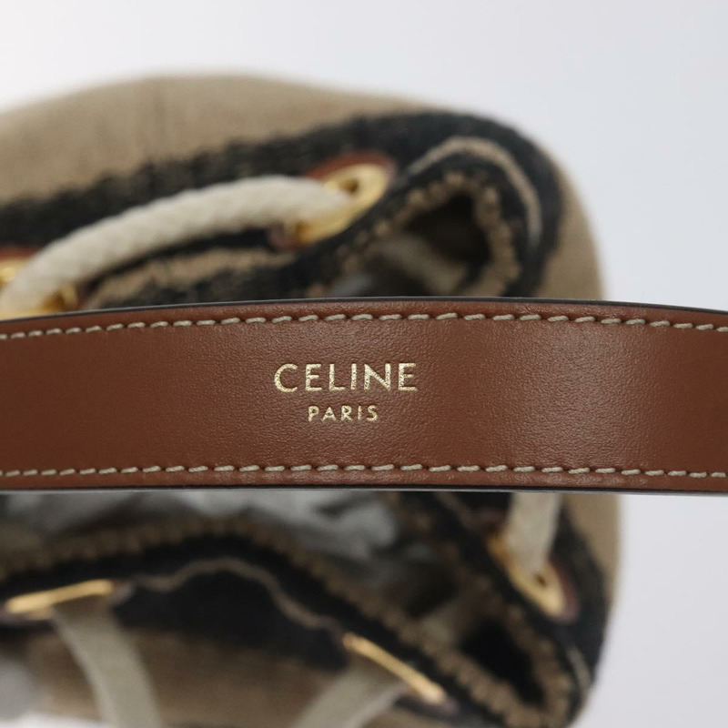 【日本直送】CELINE 肩背包 拉菲草 米色 正品 125820M-18