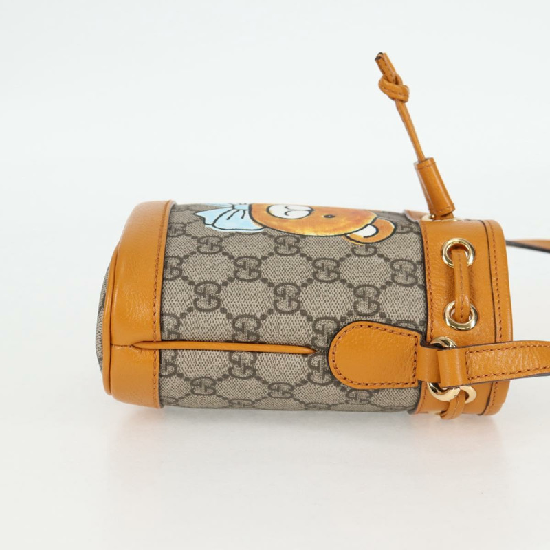 【日本直送】GUCCI GG Supreme 單肩包 PVC 米色金色 660304 正品 115292M-3