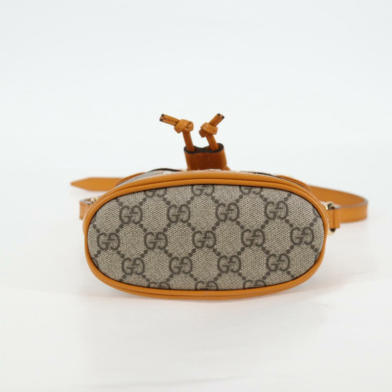 【日本直送】GUCCI GG Supreme 單肩包 PVC 米色金色 660304 正品 115292M-4