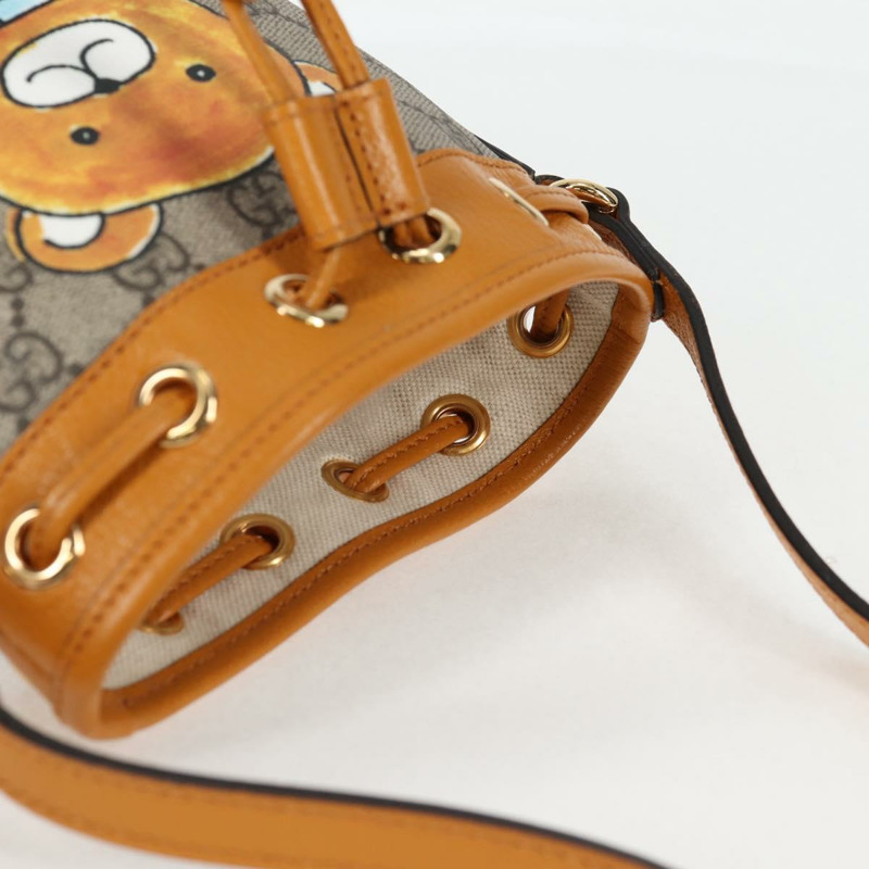 【日本直送】GUCCI GG Supreme 單肩包 PVC 米色金色 660304 正品 115292M-5