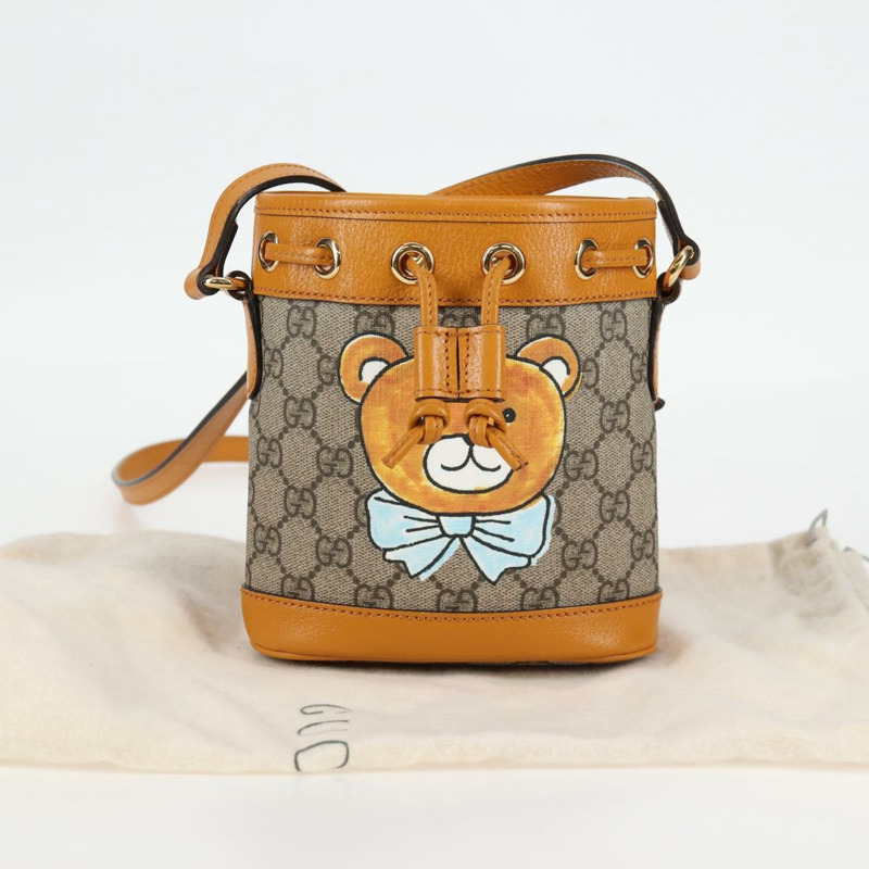 【日本直送】GUCCI GG Supreme 單肩包 PVC 米色金色 660304 正品 115292M-11