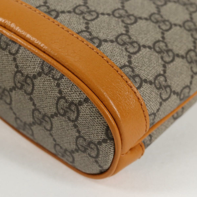 【日本直送】GUCCI GG Supreme 單肩包 PVC 米色金色 660304 正品 115292M-16