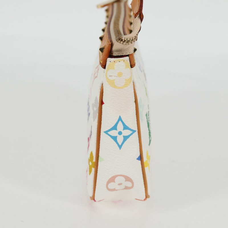 【日本直送】LOUIS VUITTON 多色 Pochette Accessoires 手拿包 白色 M92649 LV 授權 129011V-2