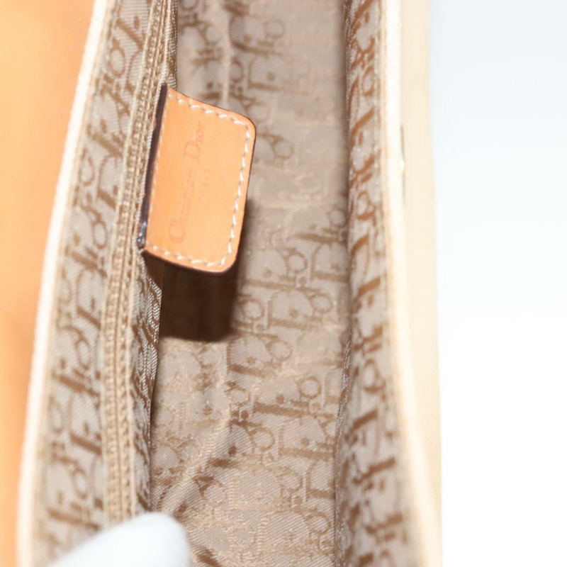 【日本直送】Christian Dior Trotter 帆布 Street Chic 肩背包 棕金色 正品 130412-10