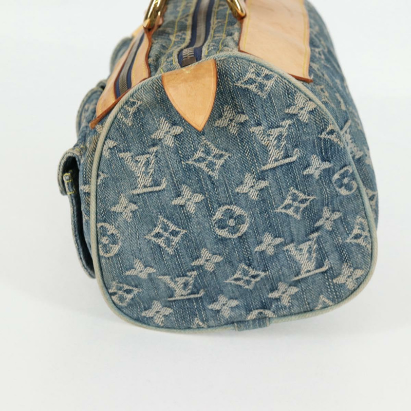 【日本直送】路易威登 Monogram Denim Neo Speedy 手提包藍色 M95019 LV 授權 130469V-2