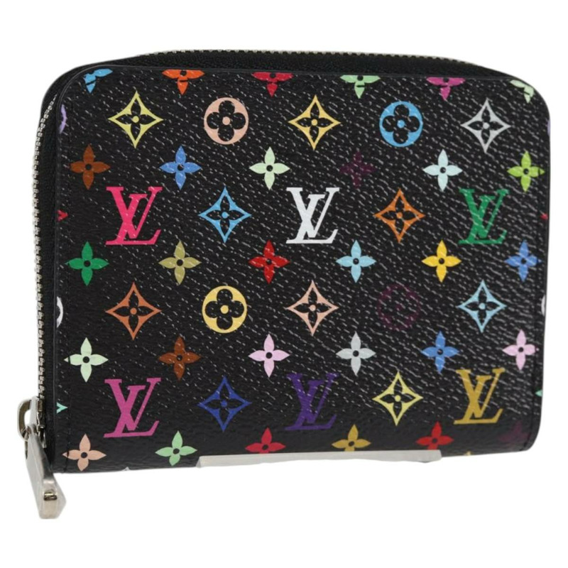 【日本直送】LOUIS VUITTON 多色 LV × TM Zippy 零皮夾 黑色 M13409 LV Auth 128840M-0