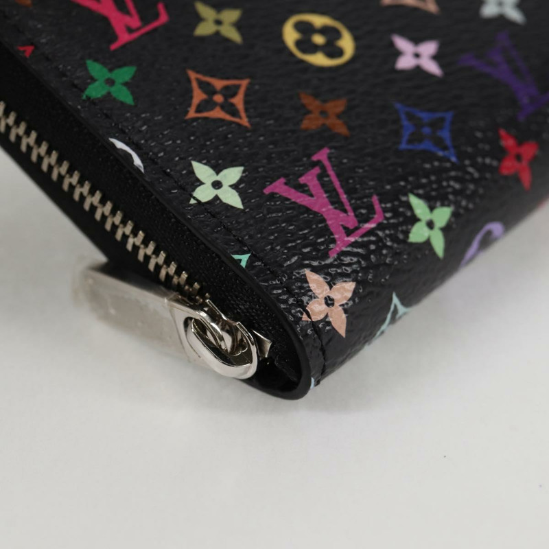 【日本直送】LOUIS VUITTON 多色 LV × TM Zippy 零皮夾 黑色 M13409 LV Auth 128840M-6