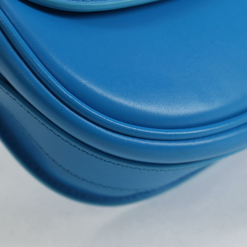 【日本直送】Christian Dior Bobby East West 肩背包 皮革 藍 金色 正品 128851M-14