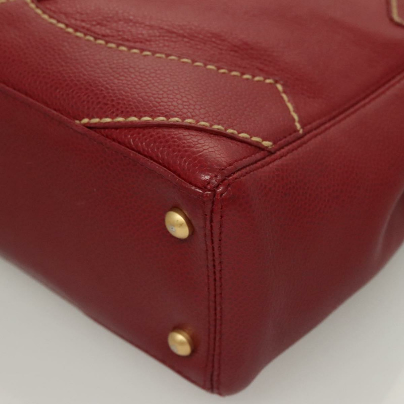 【日本直送】香奈兒 Wild Stitch 手袋 魚子醬皮 波爾多金 CC 正品 126239V-13