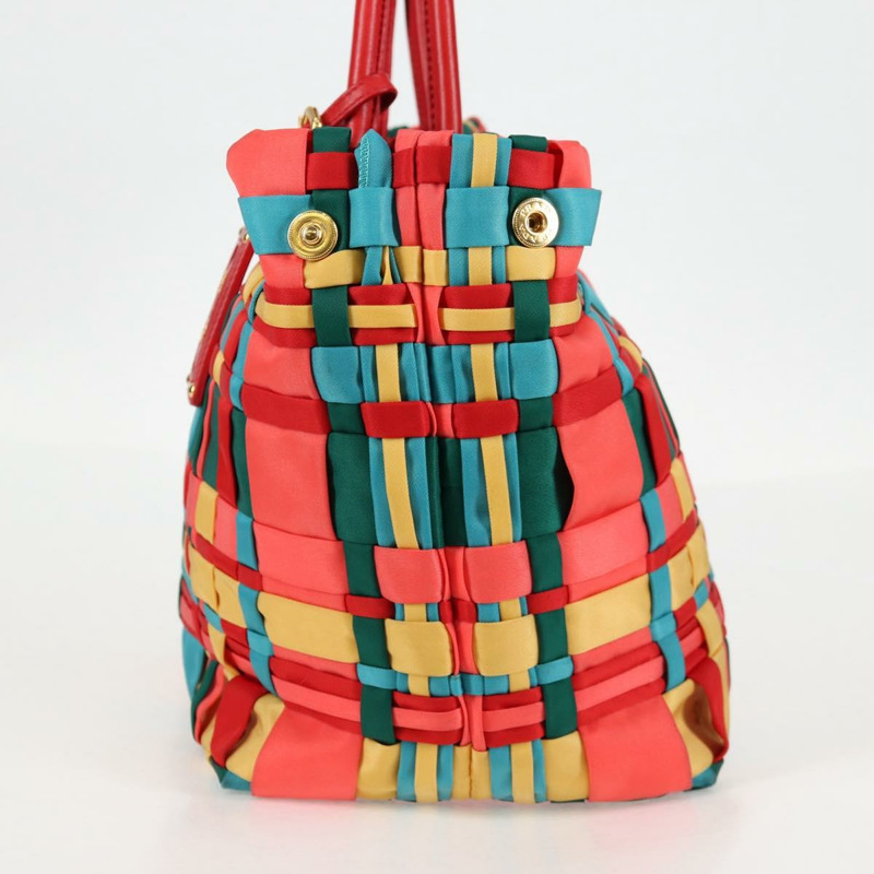 【日本直送】PRADA 尼龍雙肩包 紅色金色 正品 131587V-2