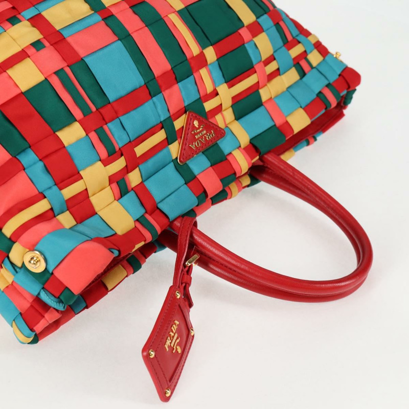 【日本直送】PRADA 尼龍雙肩包 紅色金色 正品 131587V-5