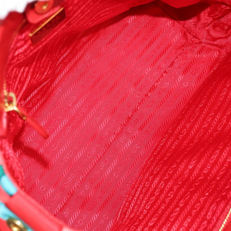 【日本直送】PRADA 尼龍雙肩包 紅色金色 正品 131587V-9