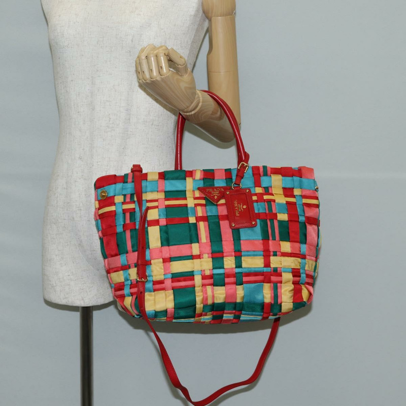 【日本直送】PRADA 尼龍雙肩包 紅色金色 正品 131587V-24