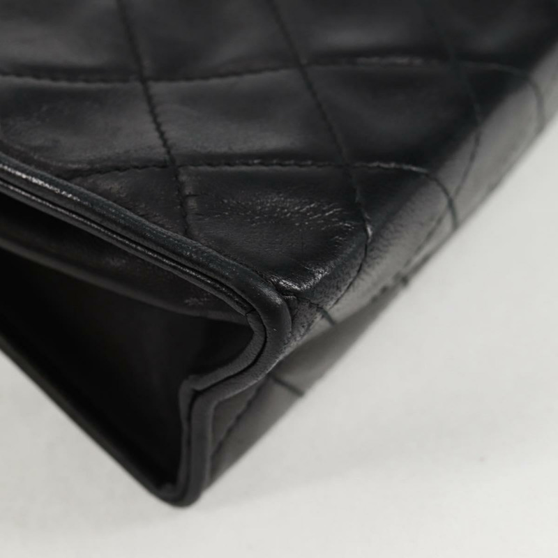 【日本直送】香奈兒 Matelasse 單肩包 小羊皮 黑金 CC 正品 132061V-14