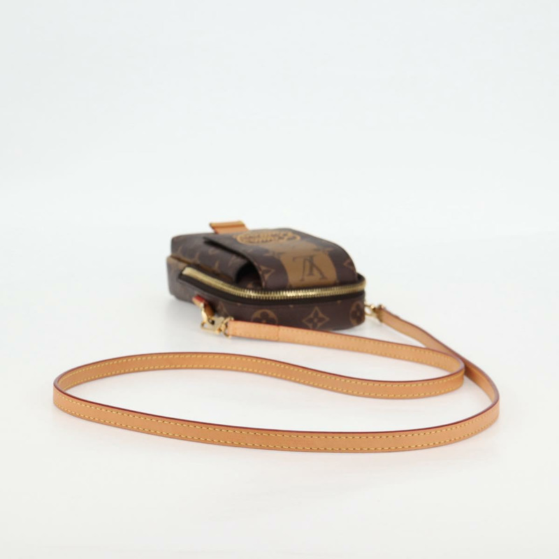 【日本直送】LOUIS VUITTON 字母條紋 LV x NIGO 雙手機袋 M81005 LV 授權 118926-6