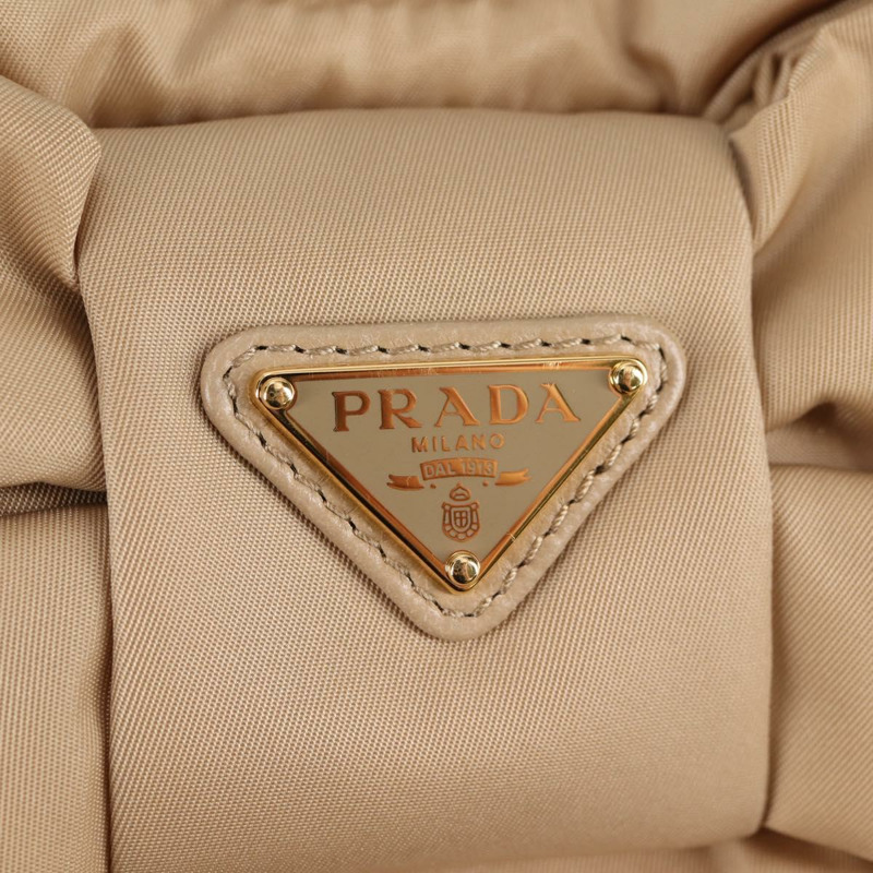 【日本直送】PRADA 尼龍雙肩包 米色 金色 正品 118908SM-18