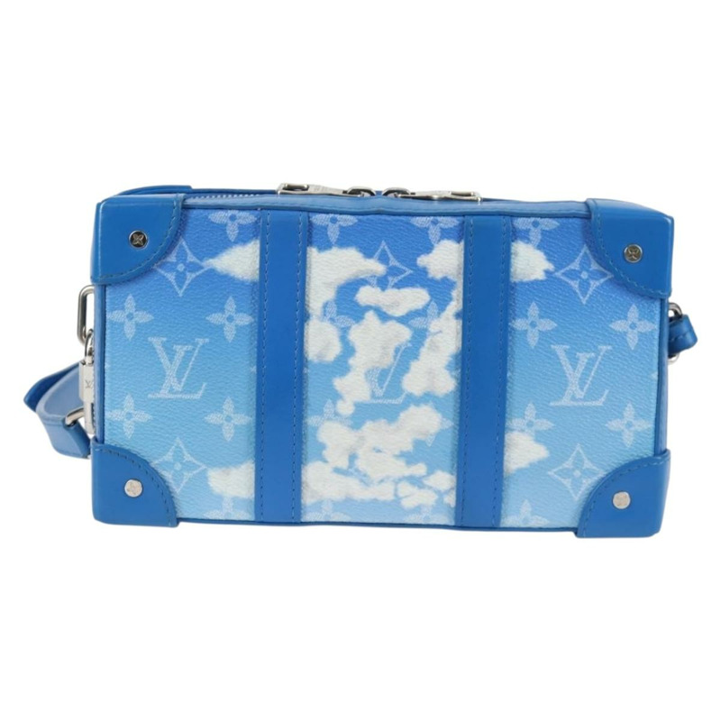 【日本直送】路易威登 Monogram Clouds 軟皮旅行箱錢包包藍色 M45432 LV 正品 128464A-1
