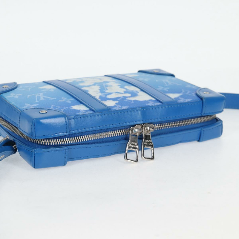 【日本直送】路易威登 Monogram Clouds 軟皮旅行箱錢包包藍色 M45432 LV 正品 128464A-5