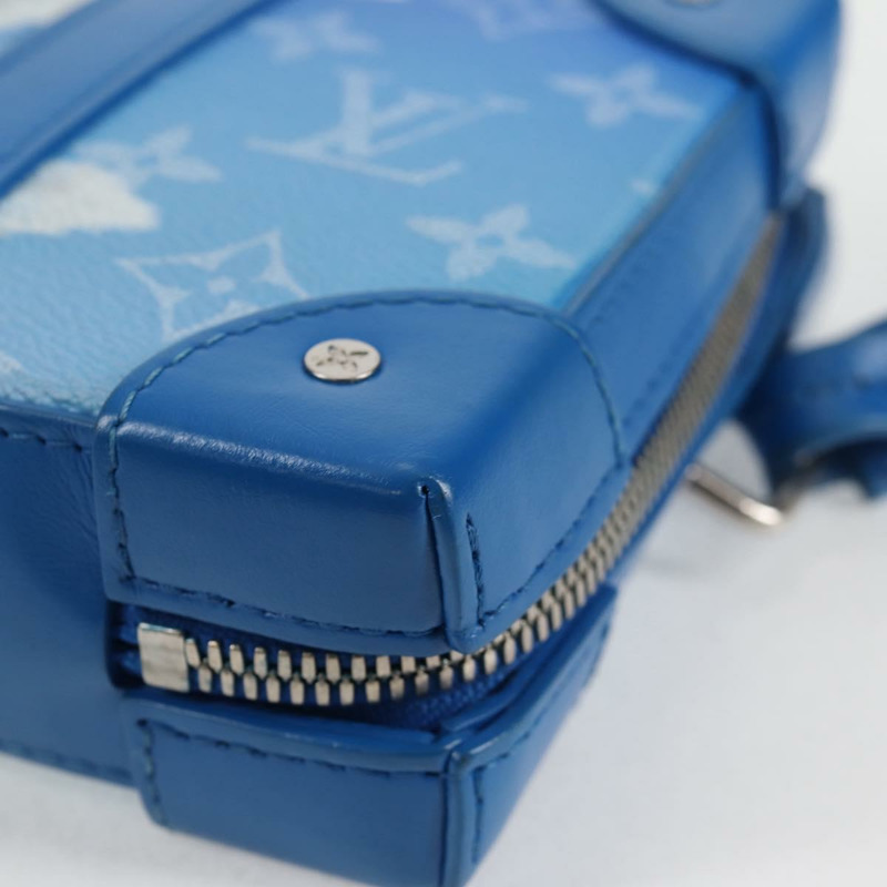 【日本直送】路易威登 Monogram Clouds 軟皮旅行箱錢包包藍色 M45432 LV 正品 128464A-14