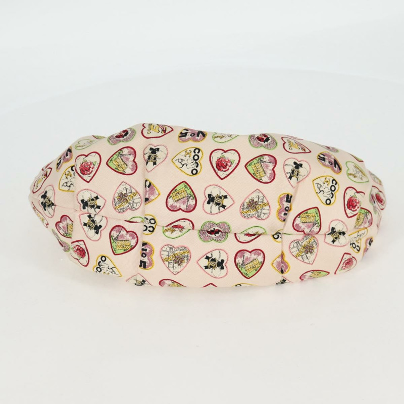 【日本直送】香奈兒鏈單背包帆布象牙白銀色雙C標誌正品 130491V-4