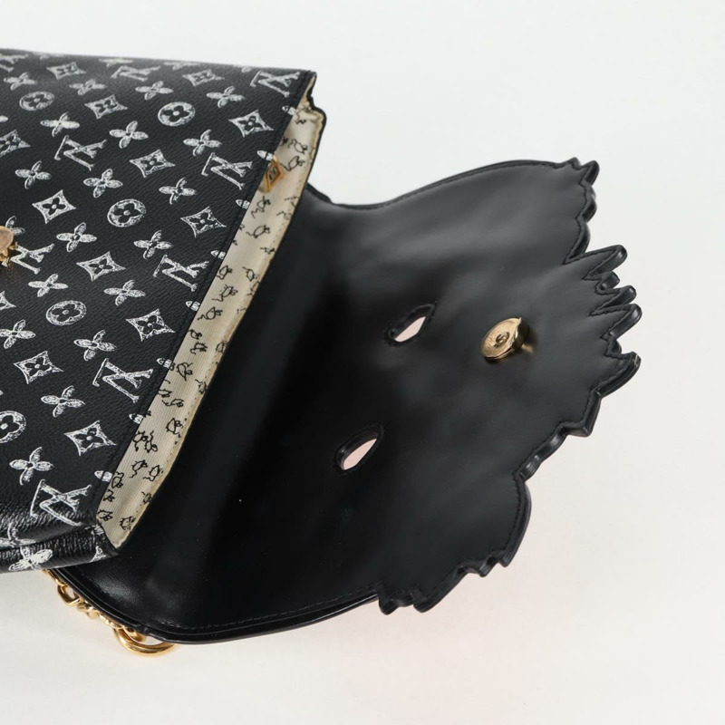 【日本直送】LOUIS VUITTON Catgram 貓咪手拿包肩包黑色 M52935 LV 正品 130472A-18
