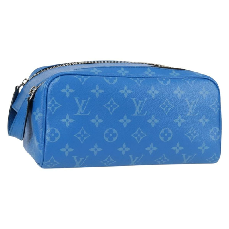 【日本直送】路易威登 Tiger Lama Monogram Dopp Kit Clutch Bag 藍色 M30849 正品 130475M-0