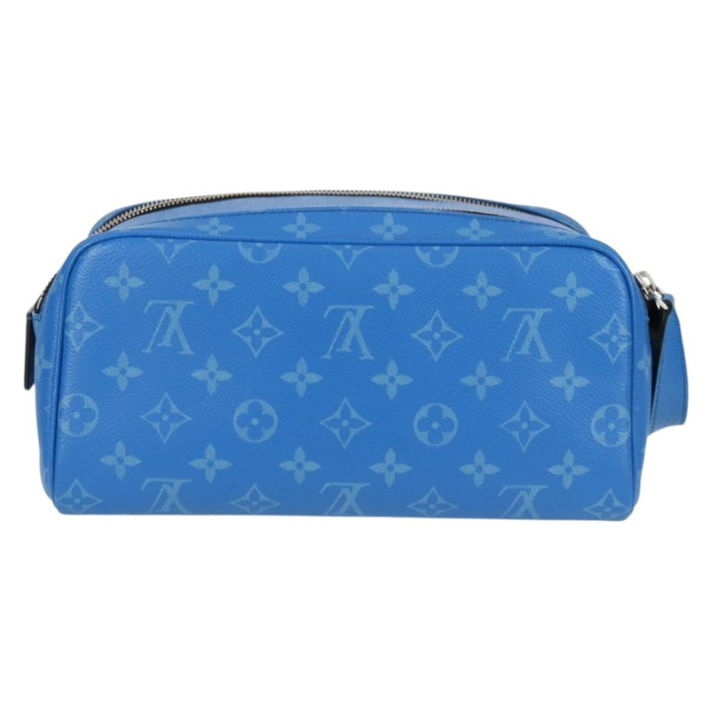 【日本直送】路易威登 Tiger Lama Monogram Dopp Kit Clutch Bag 藍色 M30849 正品 130475M-1