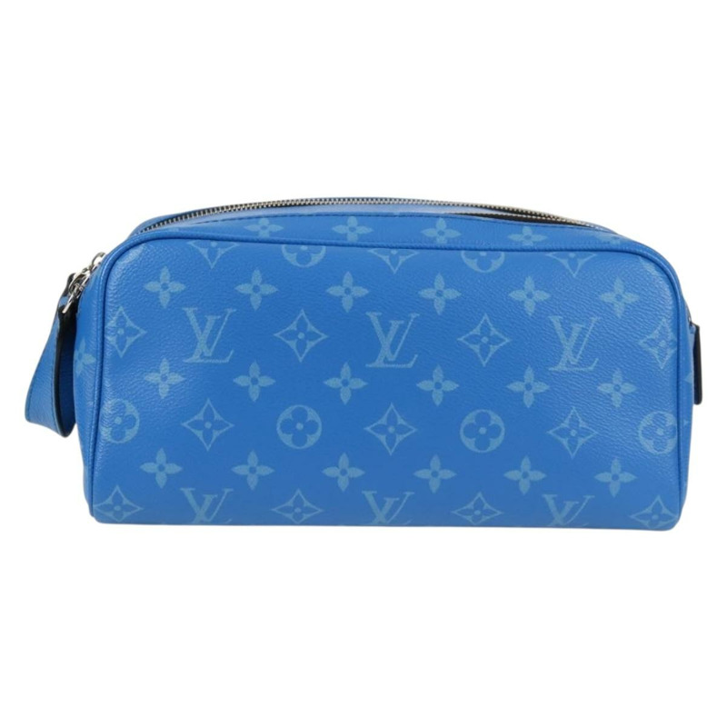 【日本直送】路易威登 Tiger Lama Monogram Dopp Kit Clutch Bag 藍色 M30849 正品 130475M-12