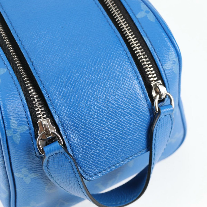 【日本直送】路易威登 Tiger Lama Monogram Dopp Kit Clutch Bag 藍色 M30849 正品 130475M-18