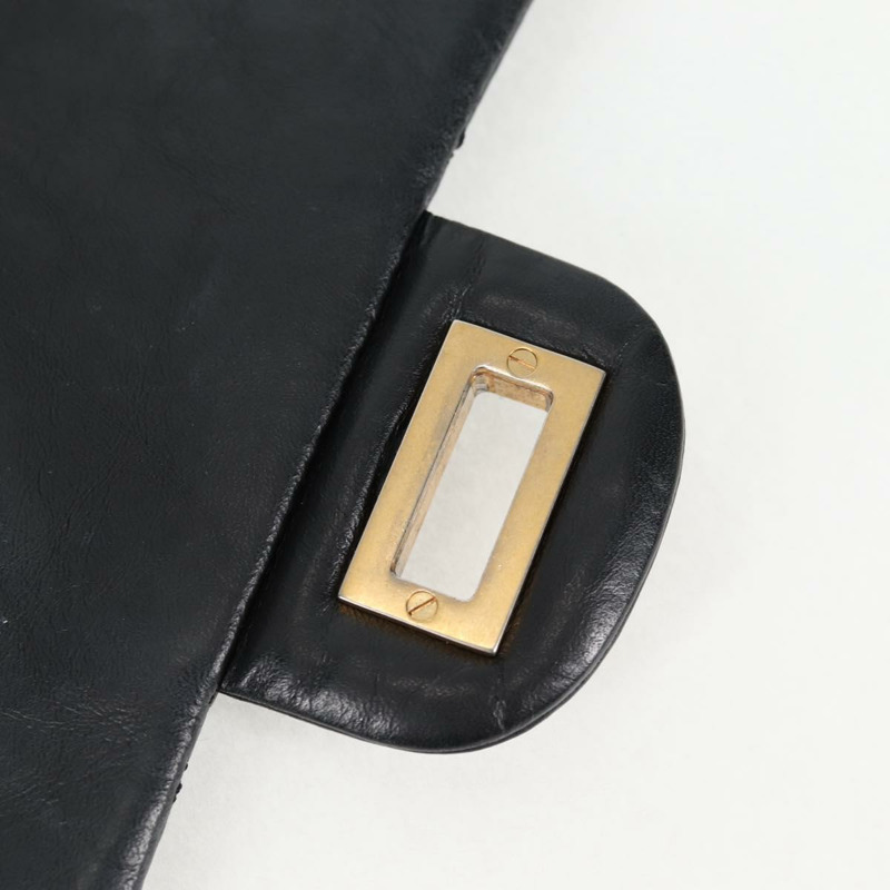 【日本直送】香奈兒 Matelasse 25 鏈條肩背包，小牛皮，黑色，CC 標誌，正品編號 131547M-8