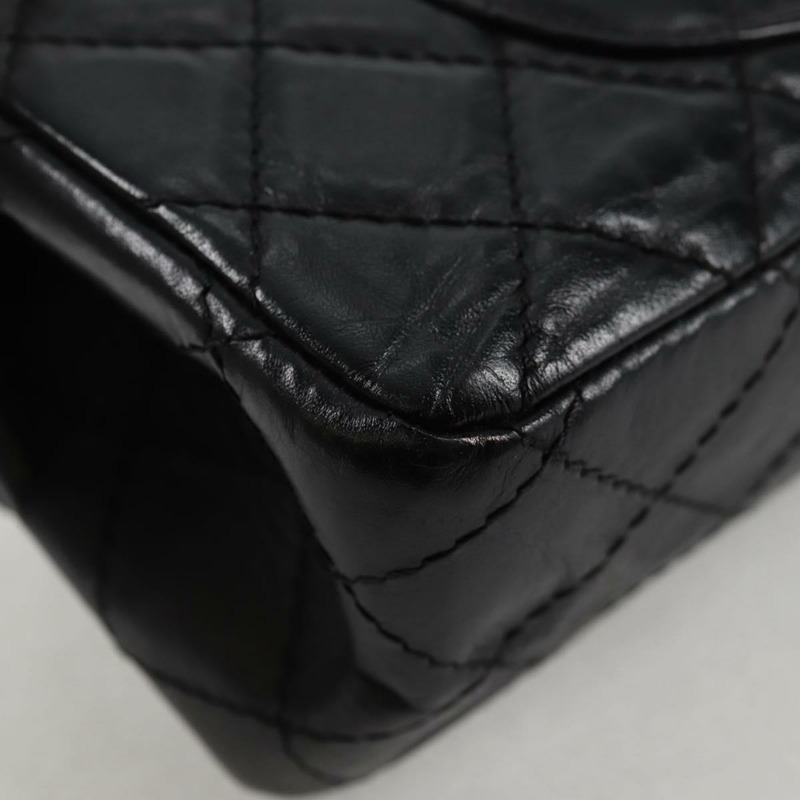 【日本直送】香奈兒 Matelasse 25 鏈條肩背包，小牛皮，黑色，CC 標誌，正品編號 131547M-15