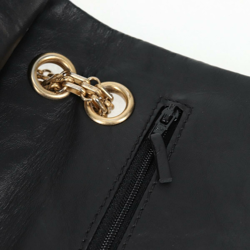 【日本直送】香奈兒 Matelasse 25 鏈條肩背包，小牛皮，黑色，CC 標誌，正品編號 131547M-23