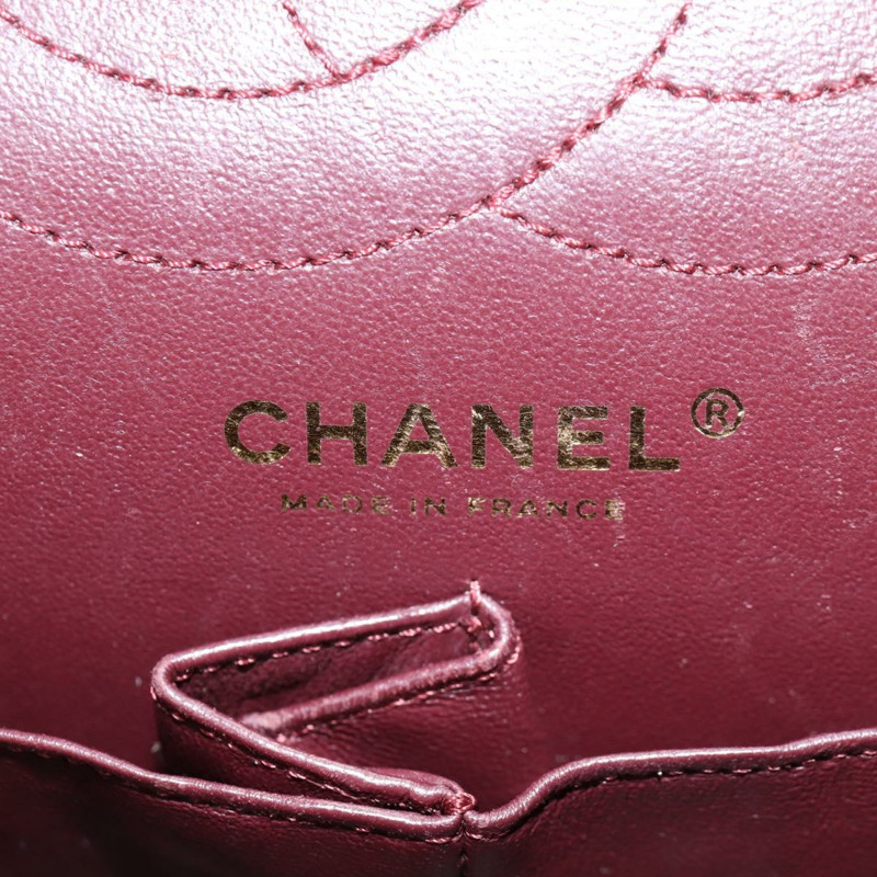 【日本直送】香奈兒 Matelasse 25 鏈條肩背包，小牛皮，黑色，CC 標誌，正品編號 131547M-25