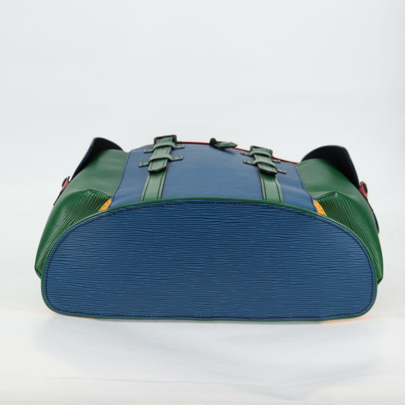 【日本直送】路易威登 Epi Christopher PM 背包 三色藍紅 M55565 正品 122883M-4
