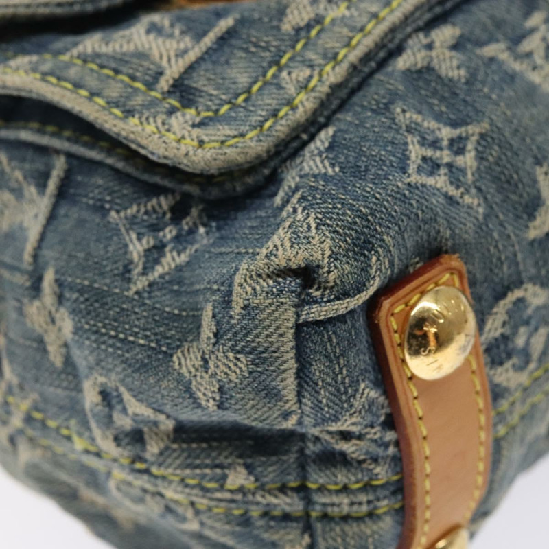 【日本直送】路易威登 Monogram Denim Buggy PM 肩背包 藍色 M95049 LV 正品 132462-13