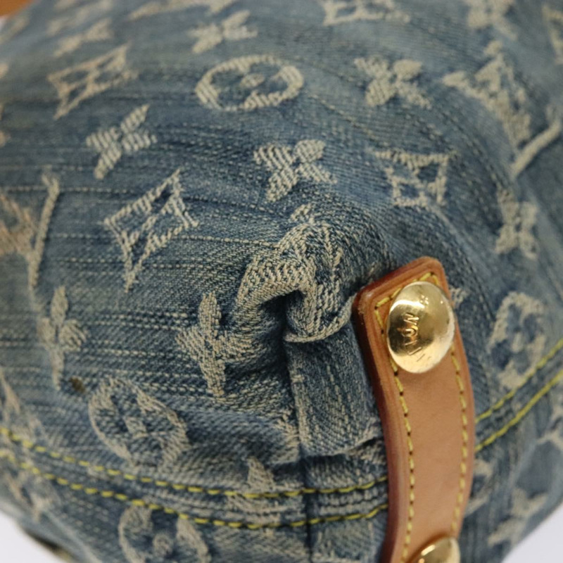 【日本直送】路易威登 Monogram Denim Buggy PM 肩背包 藍色 M95049 LV 正品 132462-15