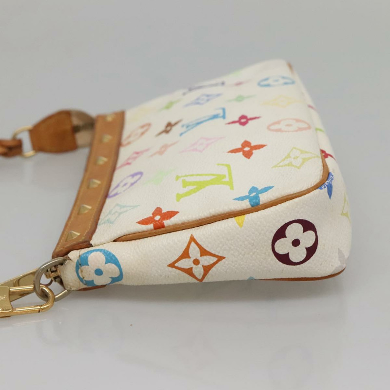 【日本直送】路易威登 Monogram 多色 Pochette 手拿包 白色 M92649 LV 授權 132557-2