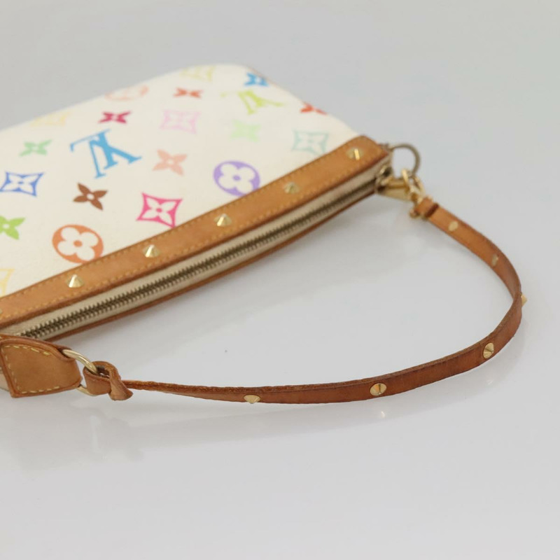 【日本直送】路易威登 Monogram 多色 Pochette 手拿包 白色 M92649 LV 授權 132557-6