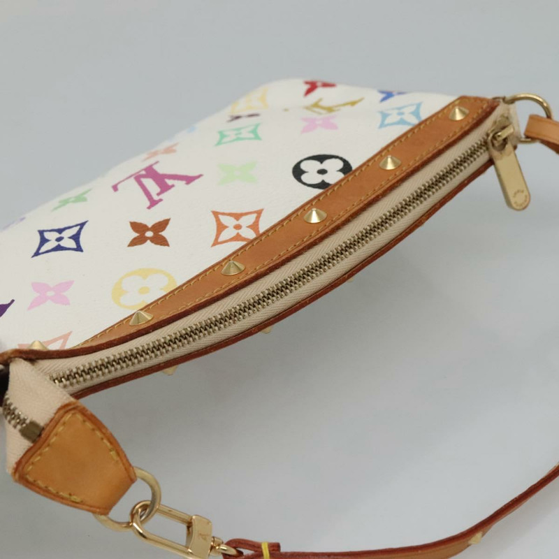 【日本直送】路易威登 Monogram 多色 Pochette 手拿包 白色 M92649 LV 授權 131818-5